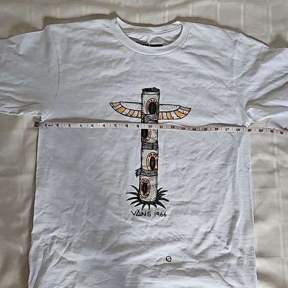 Vans Men's Classic M Wizard Totem 1966 Cotton T-shirts Small White - Picture 10 of 16